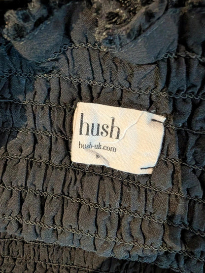 Hush Black Leopard Burnout Mini Skirt – UK 10