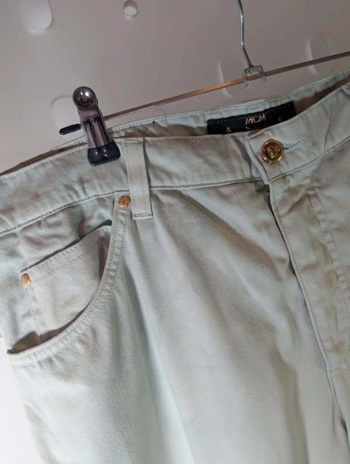 MCM mint cotton stretch jeans – size 34