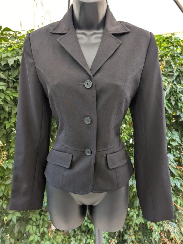 Hennes Collection Fitted Black Blazer UK10