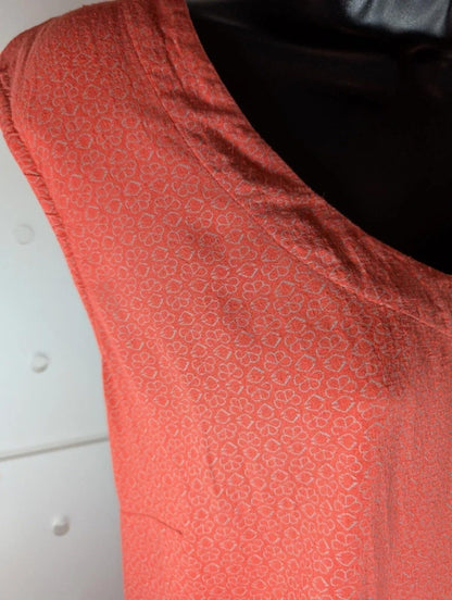 Nomads Coral Printed Viscose Top UK18 Relaxed Fit Ethical