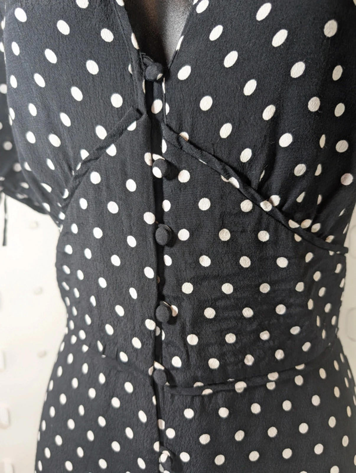 Jigsaw Polka Dot Viscose Summer Dress | UK 12