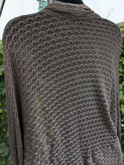 Olive Green Crochet Knit Shrug Cardigan Woodland Fairycore Free Size