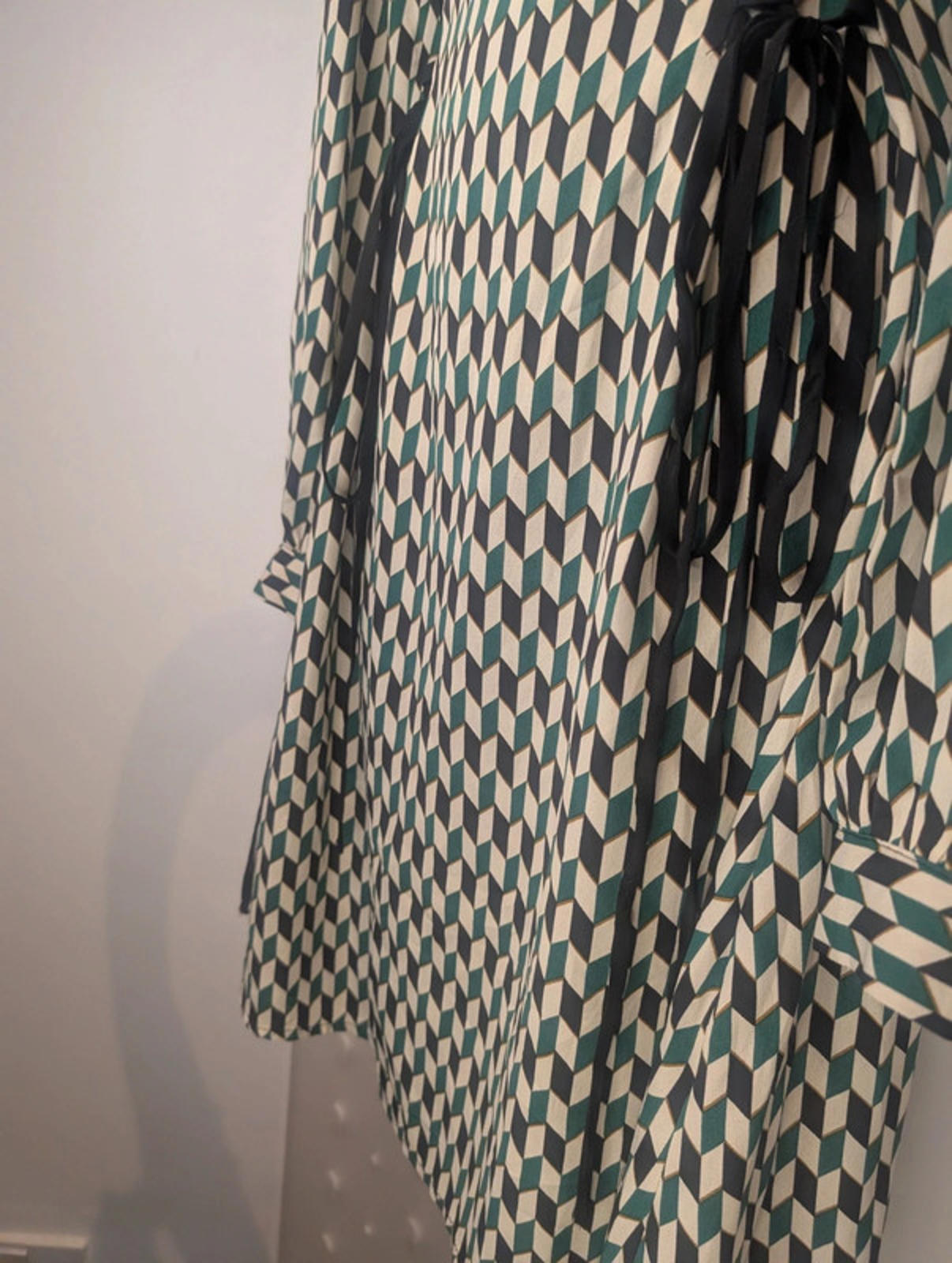 Blue Vanilla geometric print dress UK 10