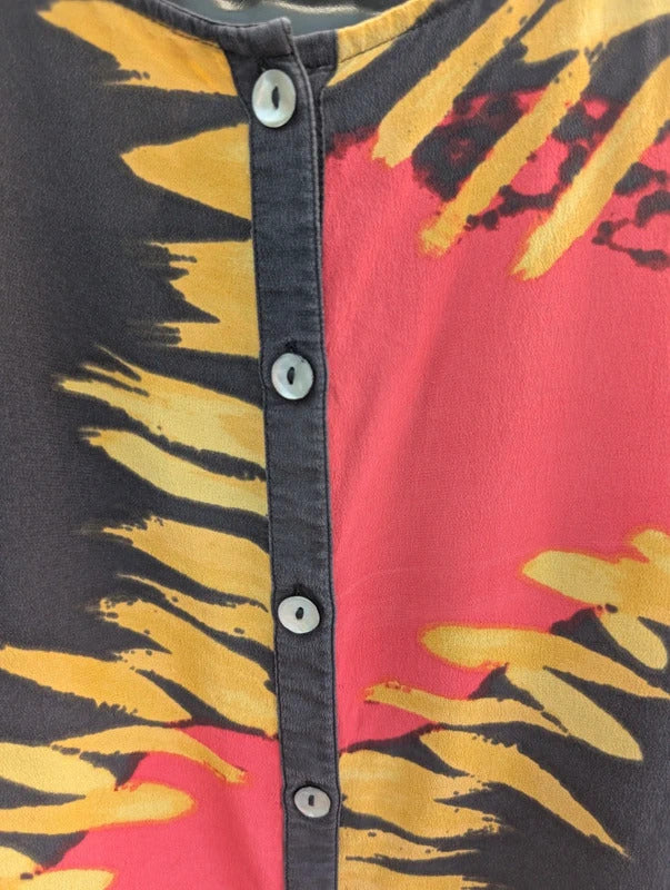 ROA for Monsoon Pure Silk Blouse Abstract Print UK14