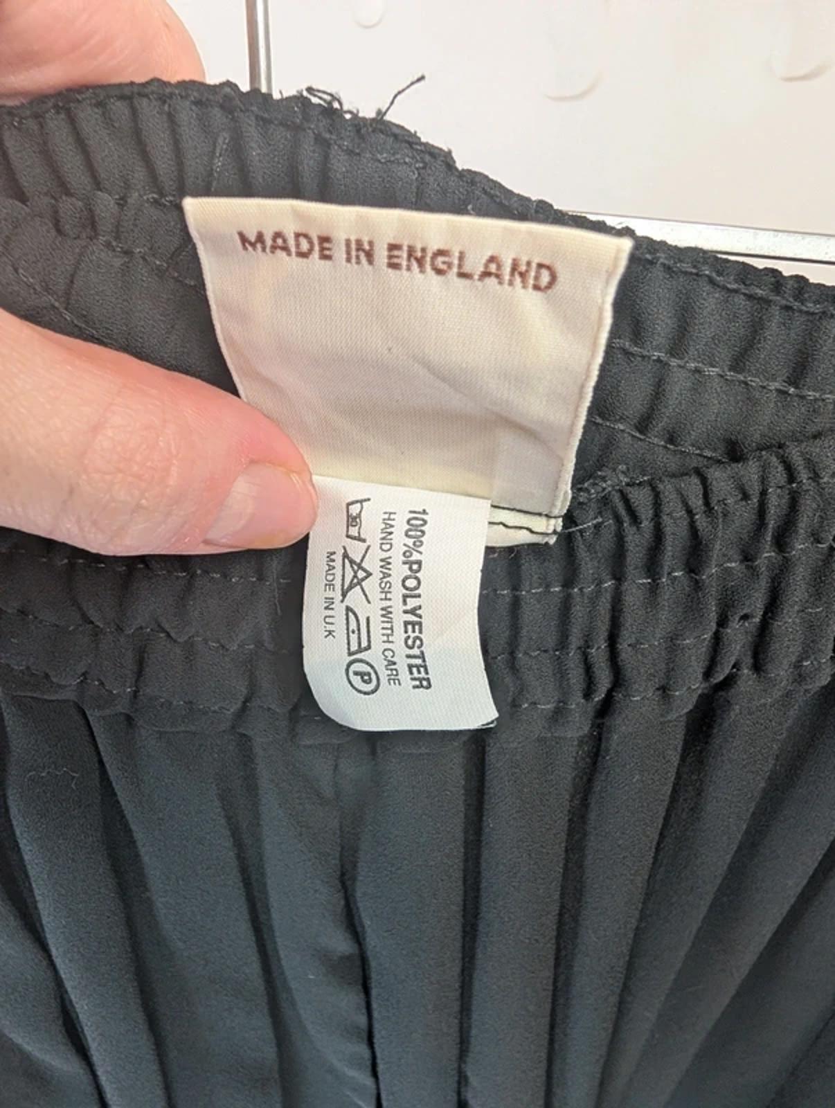 Vintage Pleated Sheer Culottes Eesheta Girl UK Made