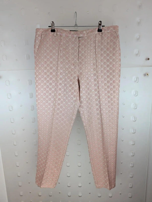 Topshop blush pink Y2K capri trousers UK14