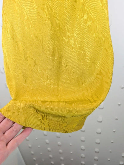 Topshop Satin Slip Mini Dress Yellow UK10