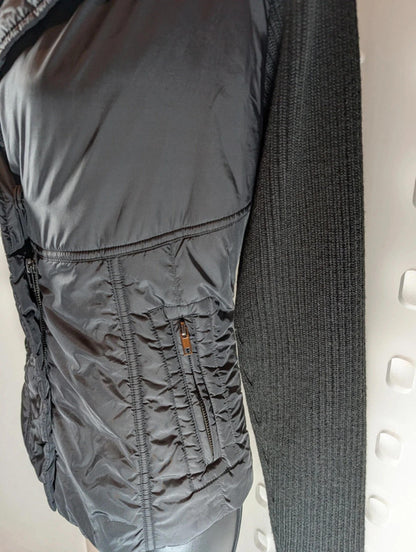 Max & Co Quilted Jacket with Ribbed Knit Sleeves – UK 10