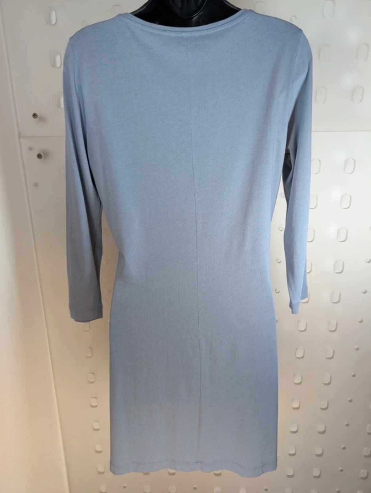 Sandwich Longline Top Medium Mesh Panel Modal 3/4 Sleeve