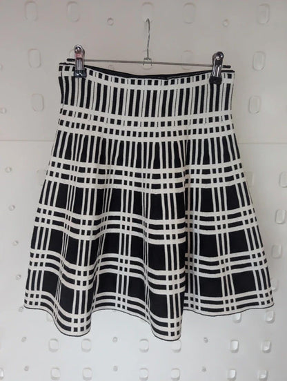 Yoyo S Check Flared Mini Skirt XS