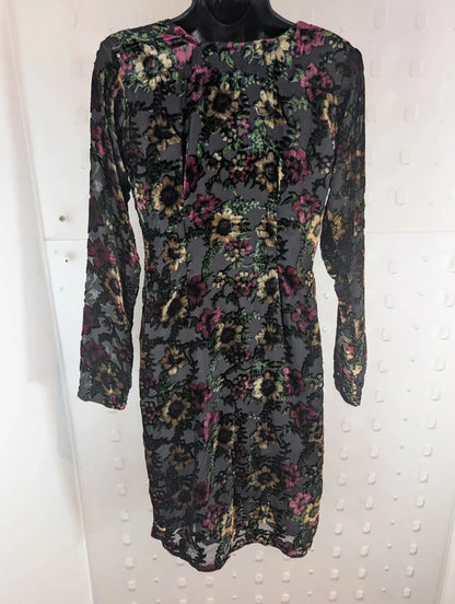 Handmade Floral Burnout Tunic & Matching Shawl Set