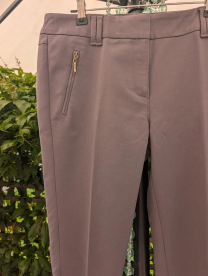 Next Capri Trousers Taupe UK10 Regular