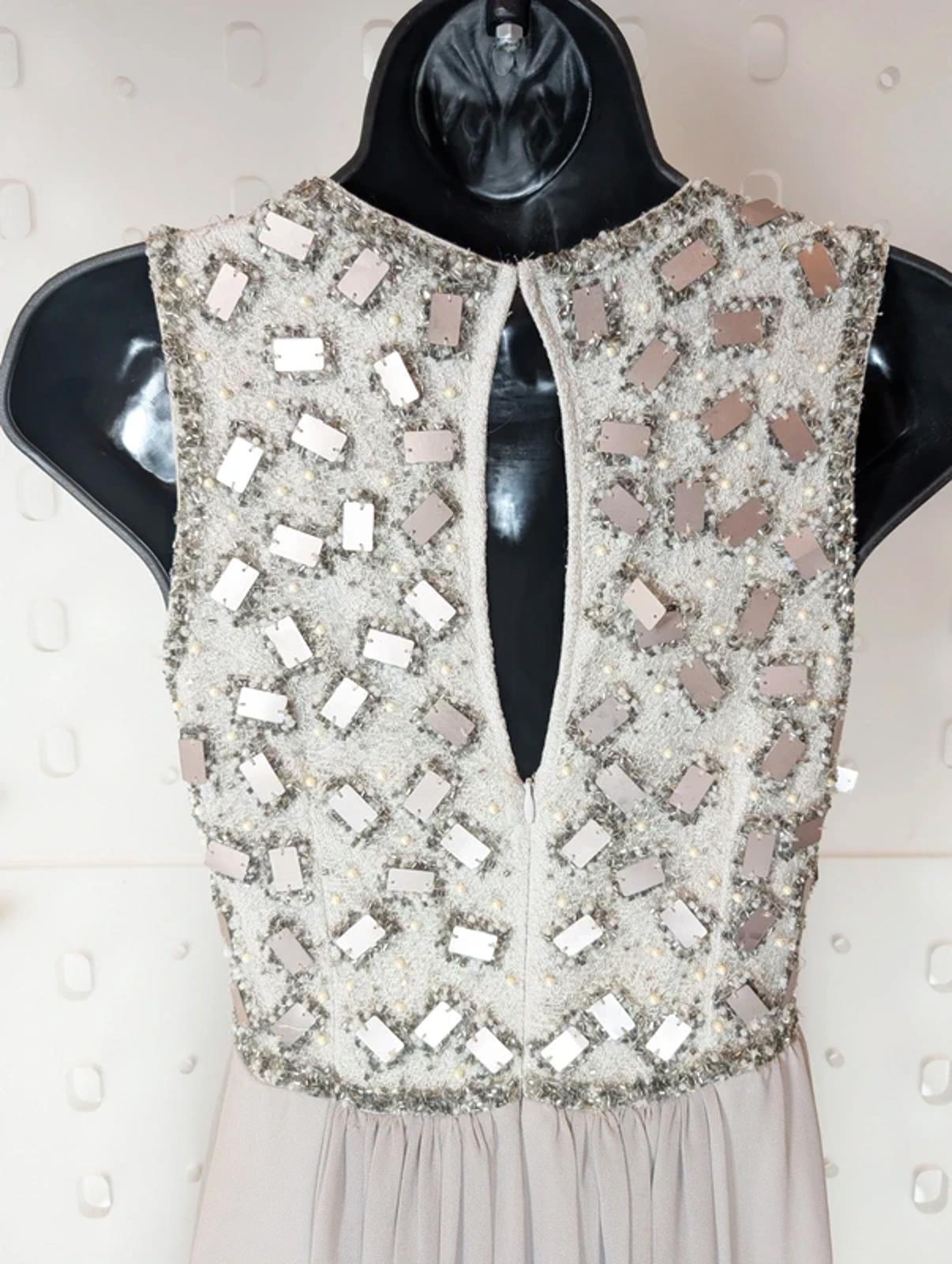No. 1 Jenny Packham High-Low Midi Dress UK8 - Embellished Bodice Occasion