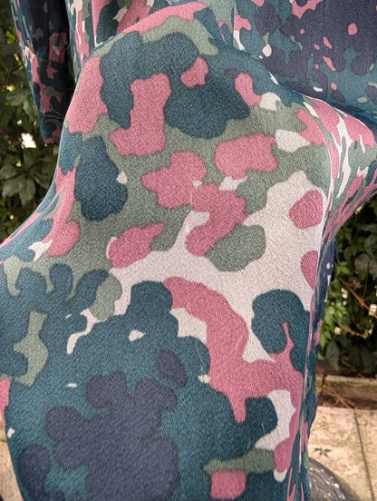 Samsøe Samsøe Hamil Dress Plum Camo Print Size M