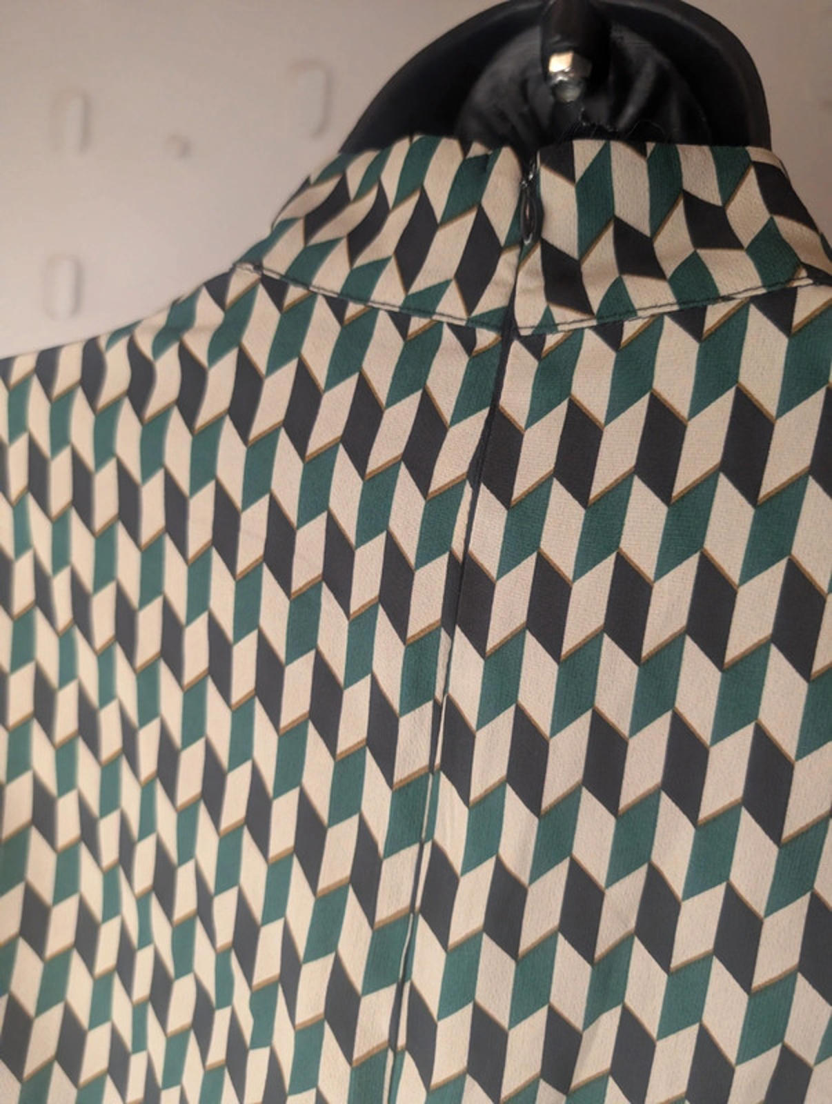 Blue Vanilla geometric print dress UK 10