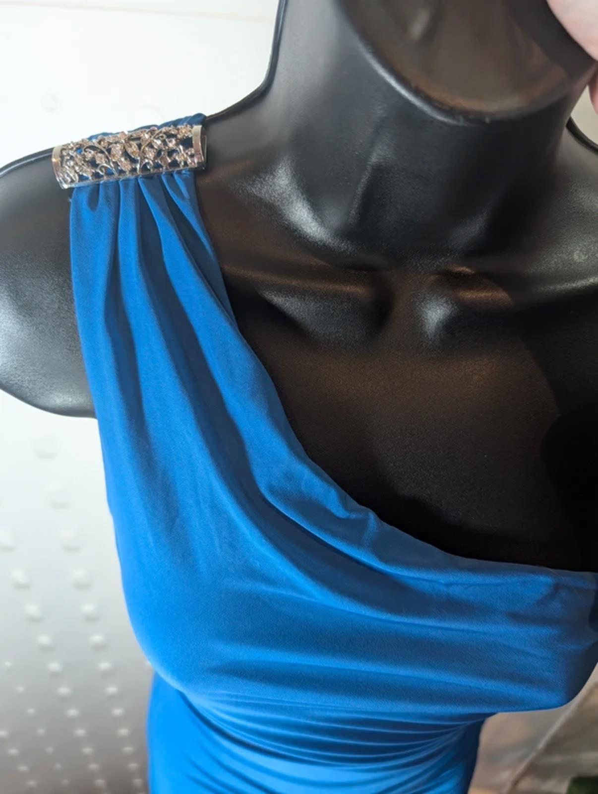 Taali London One Shoulder Ruched Mermaid Occasion Dress UK S/M (Made in UK)