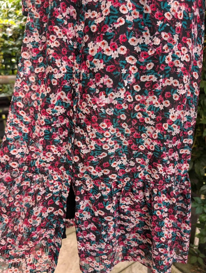 Suncoo Paris Clotilde Floral Midi Dress NWT UK10