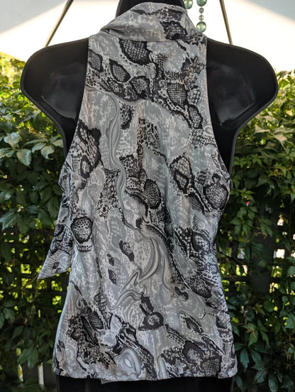 Precis Petite Silk Snake Print Top UK12
