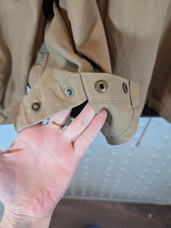 Violeta by Mango Khaki Embroidered Utility Jacket XL UK18/20
