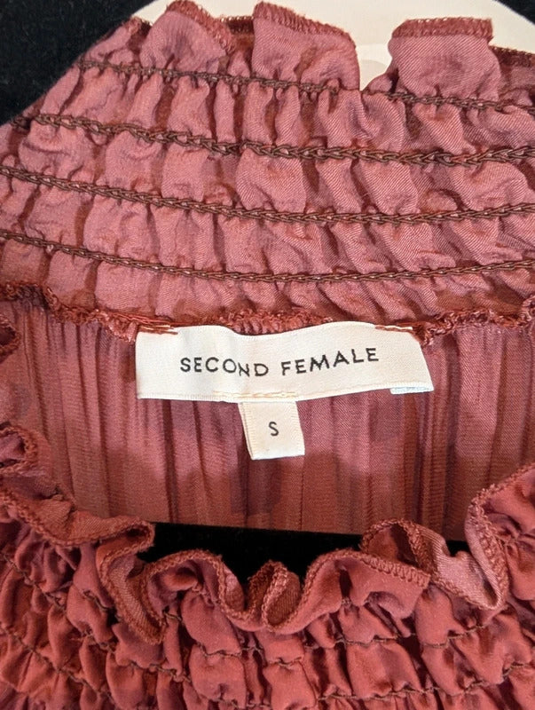 Second Female Rikka Dusty Rose Blouse EU36 Small