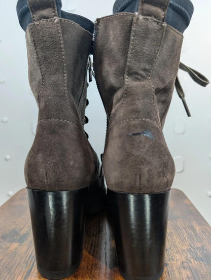 Unisa Suede Platform Utility Boots Brown EU37 UK4