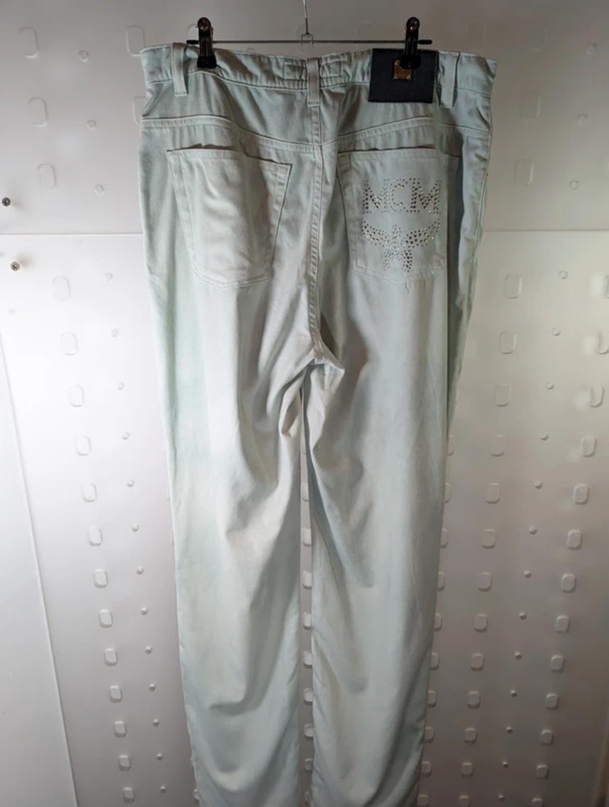 MCM mint cotton stretch jeans – size 34