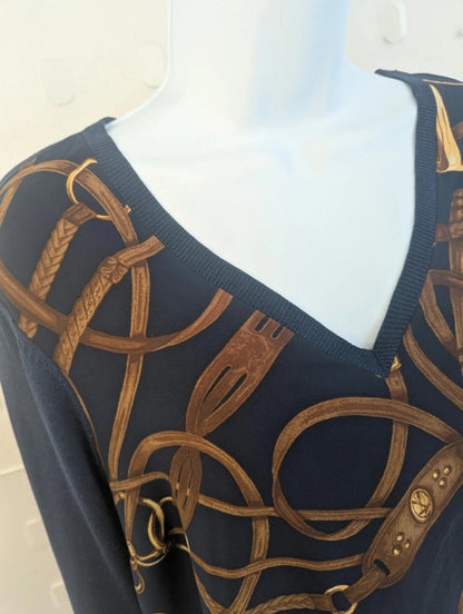 Ralph Lauren Vintage Lightweight V-Neck Knit – Size M