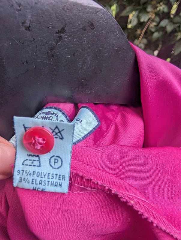 Hawes & Curtis Pussy Bow Blouse Fuchsia Pink UK8