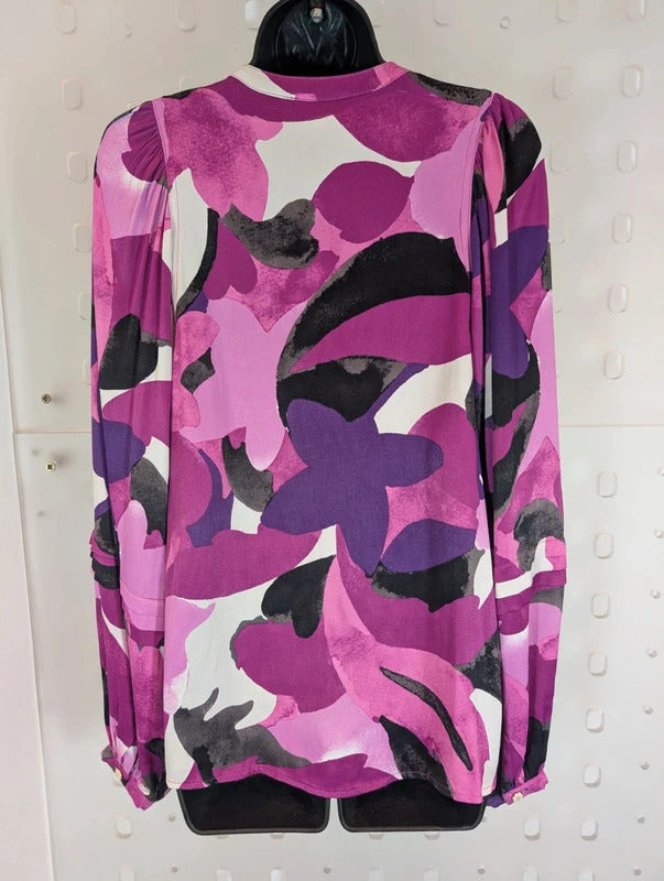 Fabienne Chapot Holly Blouse Purple Floral Size 34 UK8