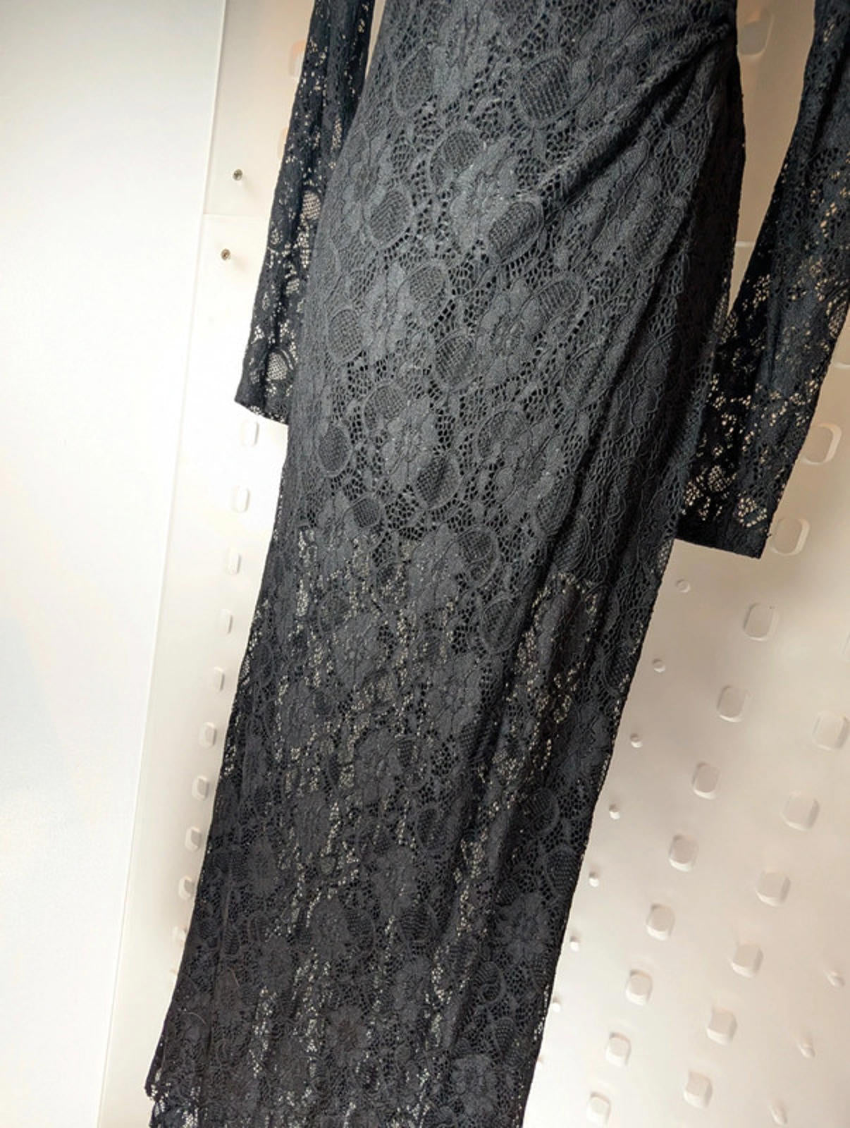 Lunatic Italia gothic lace dress – stretchy faux wrap
Size small