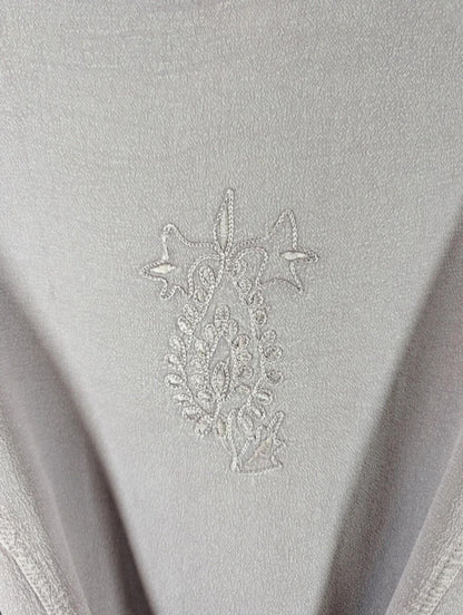 Alexara vintage lilac embroidered boho blouse size M