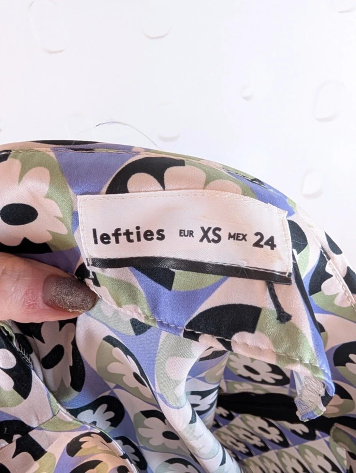 60s Mod Mini Skirt – Satin Finish – Geometric Print – XS