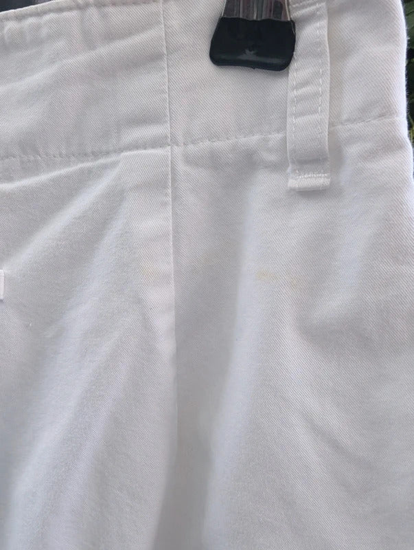 Vintage 1990s Next White Cotton High Waist Shorts UK6/8