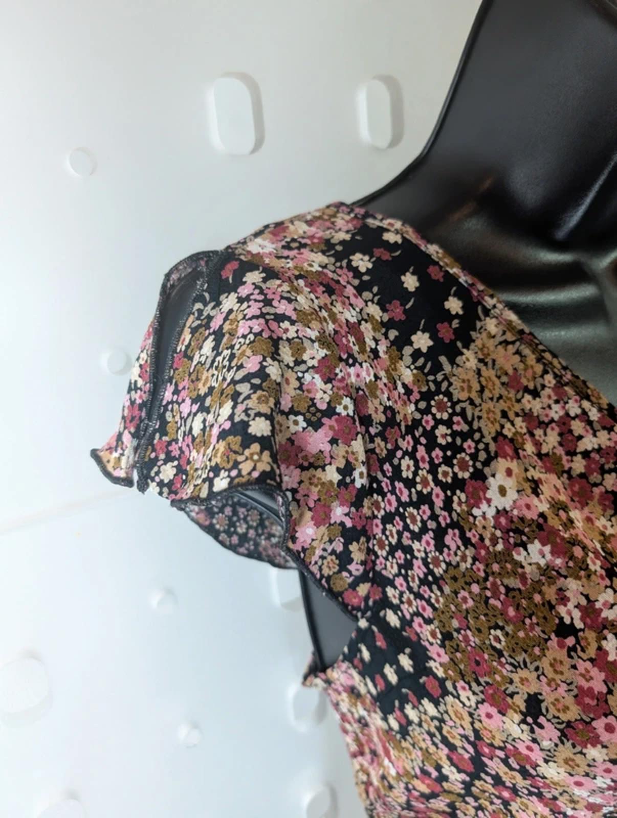 Opus Vintage Floral Viscose Top UK12