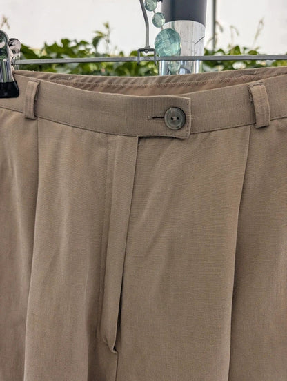 Vintage St Michael by Marks & Spencer Linen Blend Trouser Suit Beige UK8