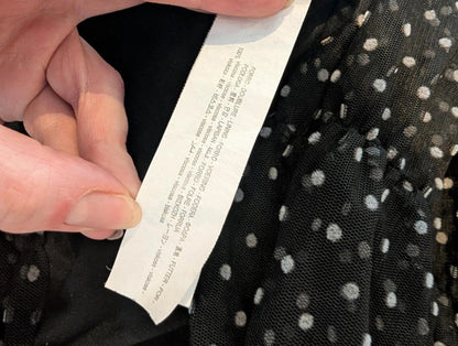 ZARA Black Polka Dot Bodycon Dress – Size Small (best for UK 6)