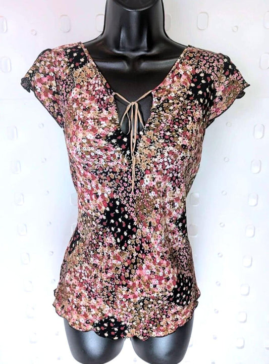 Opus Vintage Floral Viscose Top UK12