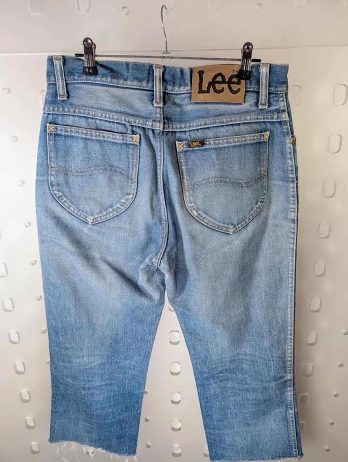 Lee vintage cropped raw hem jeans UK 10–12