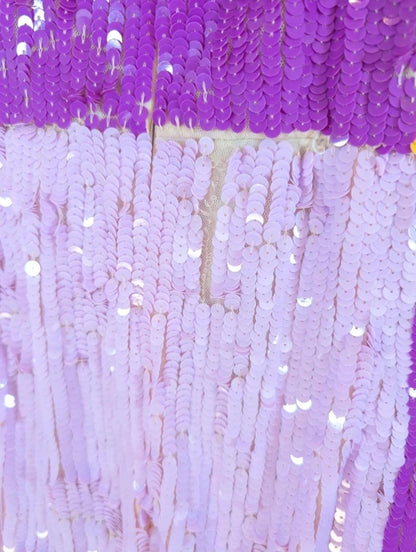 Lace & Beads Alicia Sequin Colour Block Midaxi Dress UK14 Party Occasion