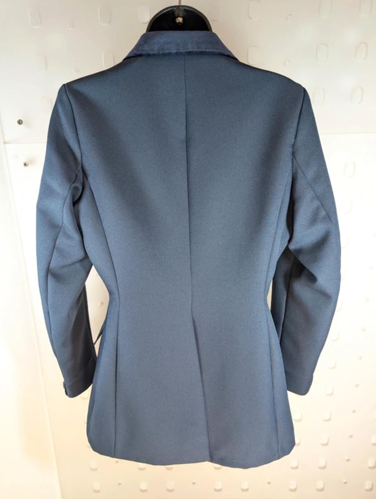 Vintage Caldene Equestrian Riding Jacket Navy Made in England Tailored UK 8/10