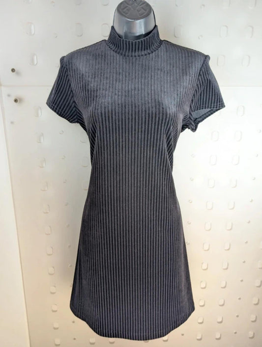 All That Jazz Corduroy Skater Dress – Black – Size M