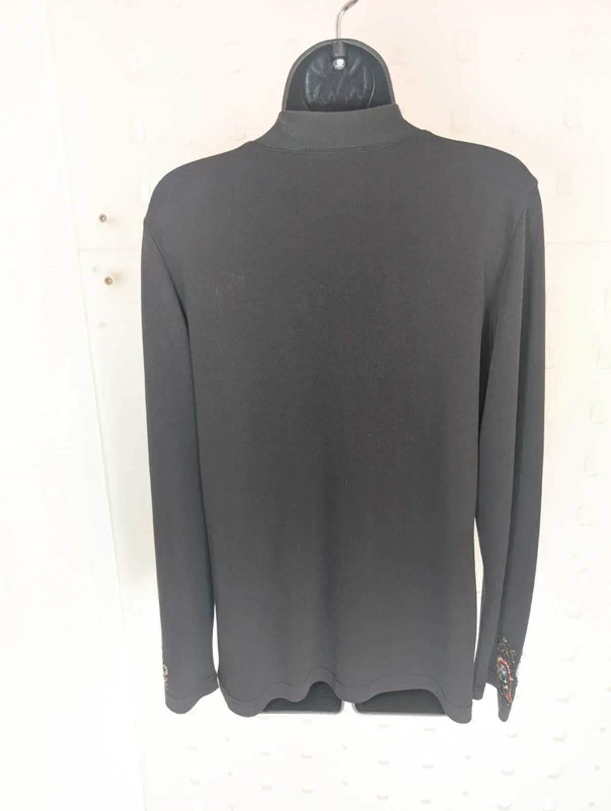 Indigo Moon Beaded Cotton Cardigan Size M