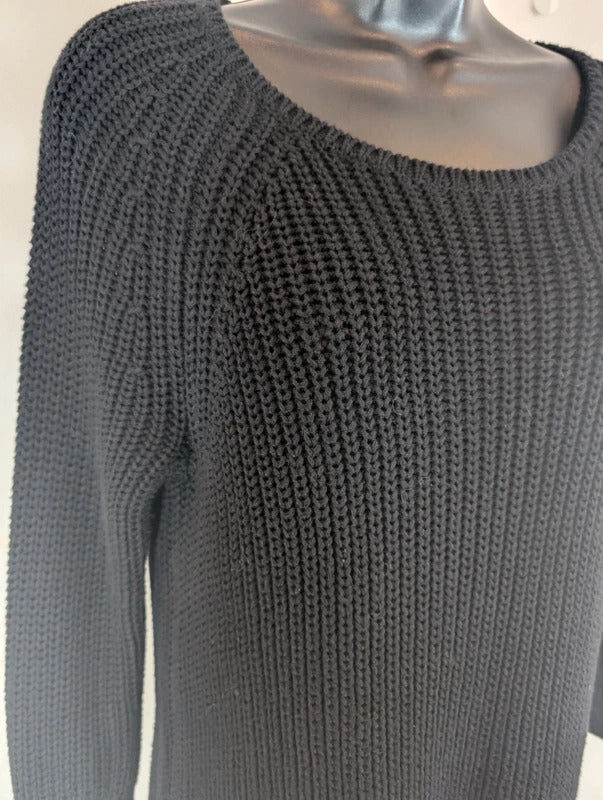 French Connection Black 100% Cotton Jumper XS