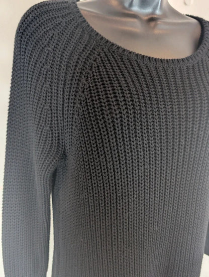 French Connection Black 100% Cotton Jumper XS