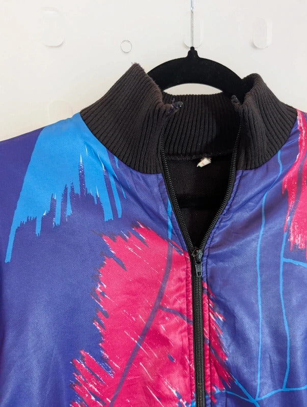 Vintage Vermarc Purple Pink Blue Colour Block Jacket Large