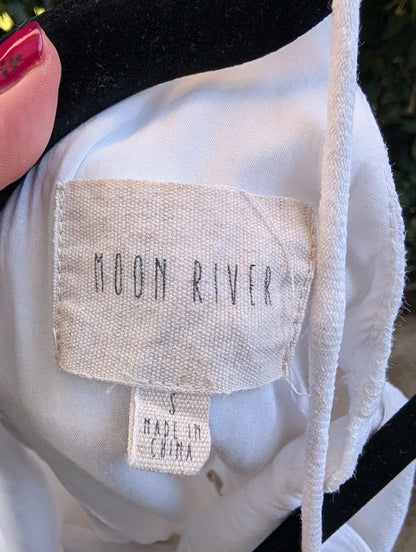 Moon River Linen Cropped Jumpsuit UK8