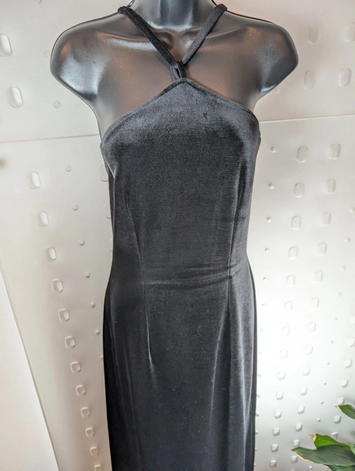 Lella of London vintage 90s velvet midi dress – UK 12