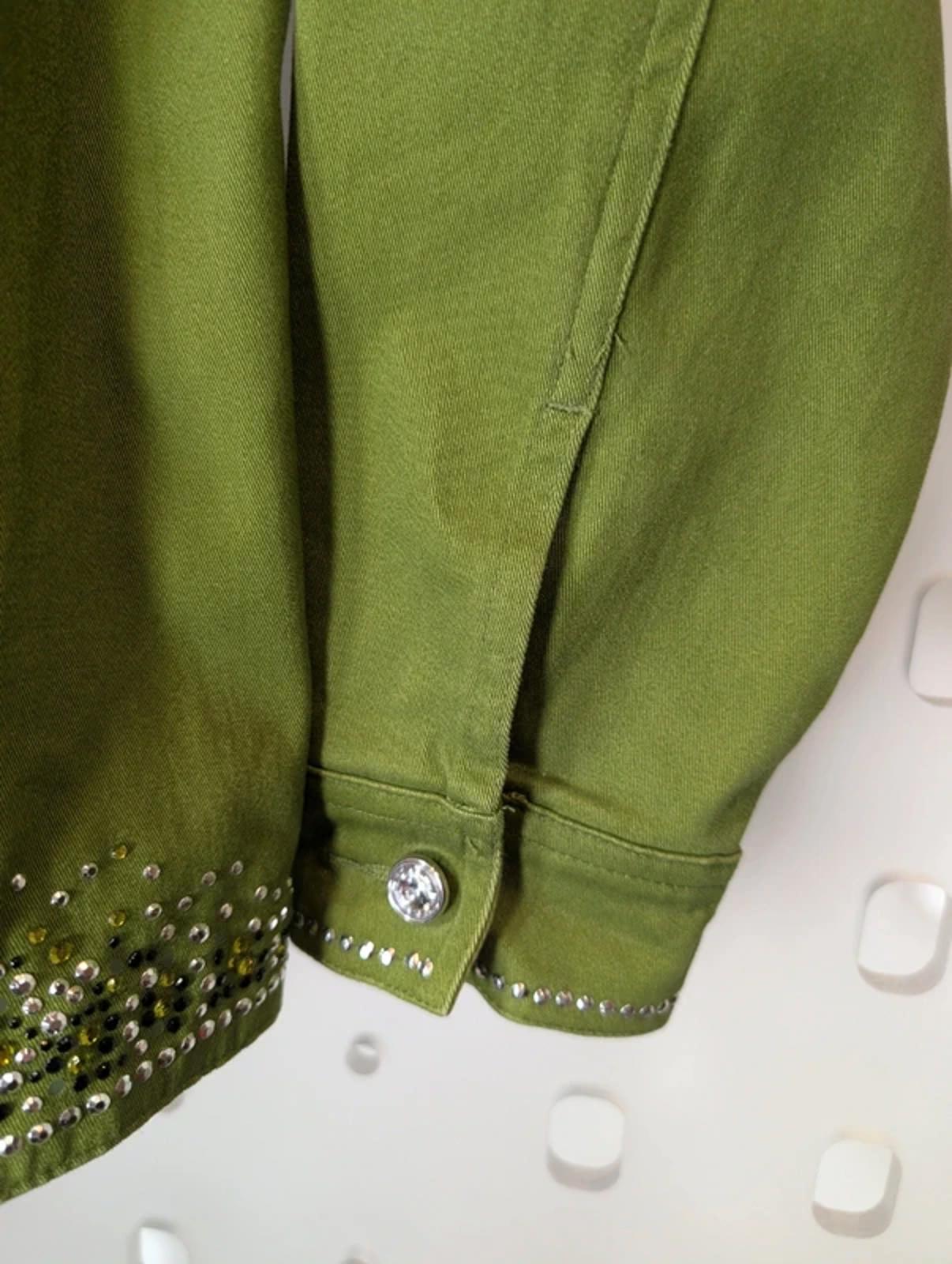 Quacker Factory Embellished Rhinestone Jacket Size S