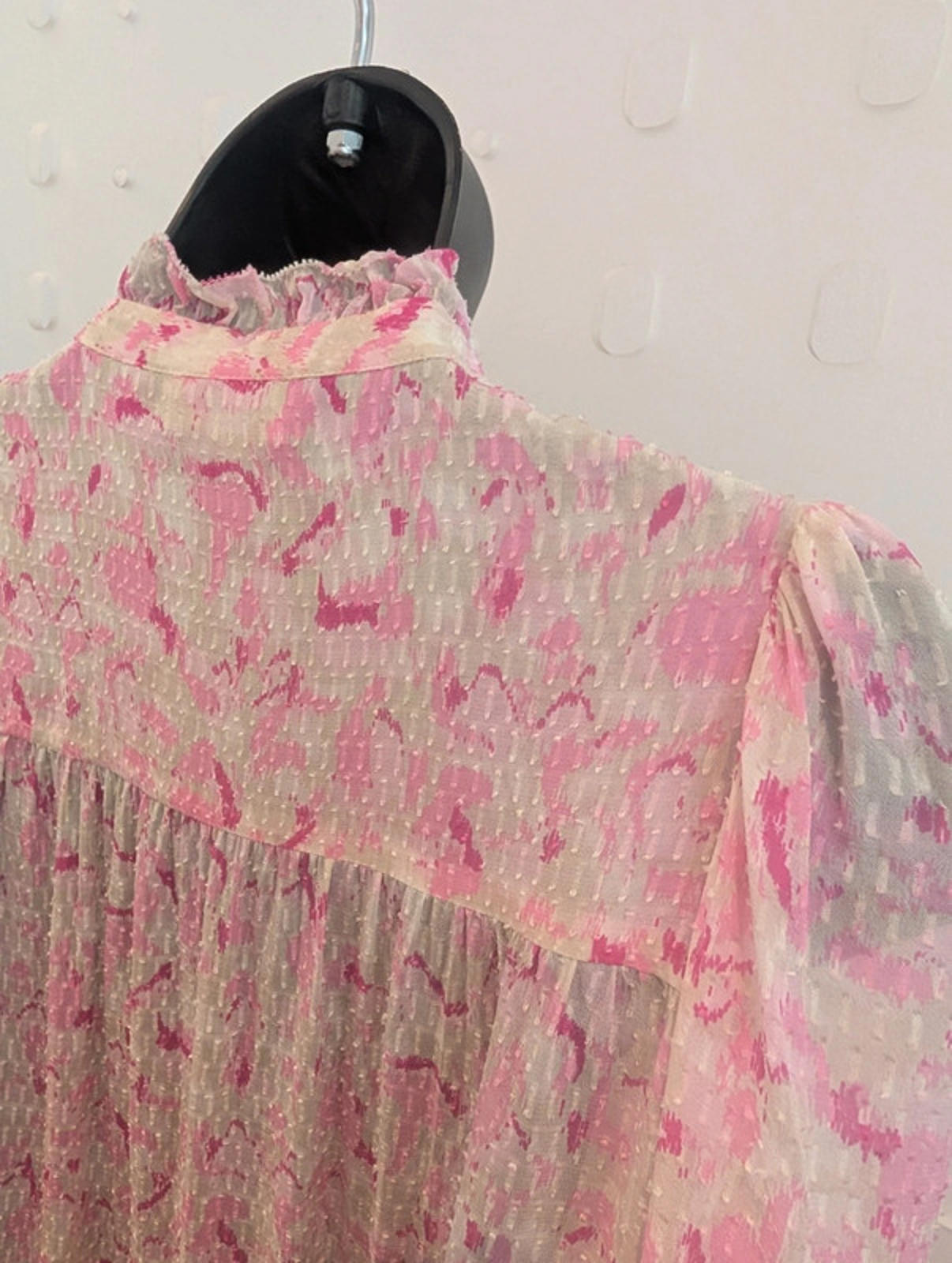 Levete Room Pink Sheer Blouse size XS