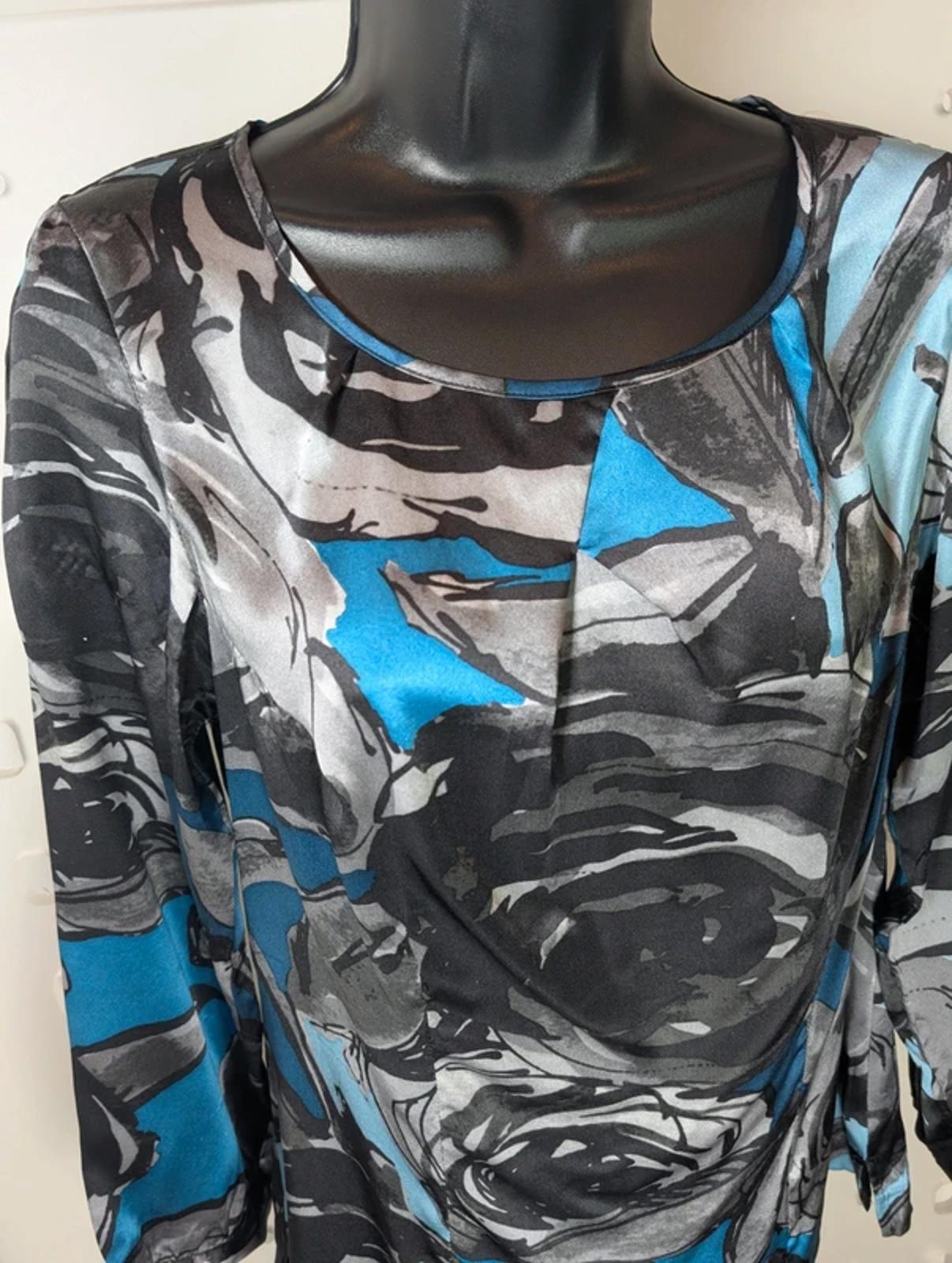 Pendleton 100% Silk Rose Print Blouse UK6